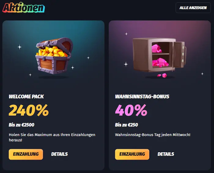 WinShark Casino aktionen