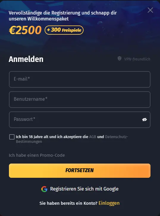 WinShark Login reg