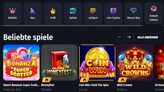 WinShark Spiele spiele